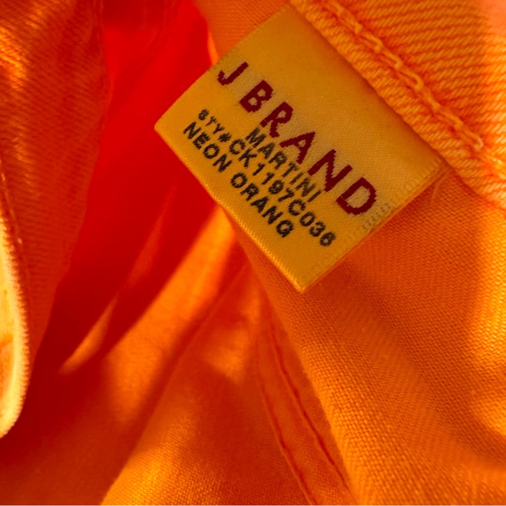 Rare Neon Orange Martini Flare Mid-rise Jeans Women’s Size 29 - Picture 9 of 9